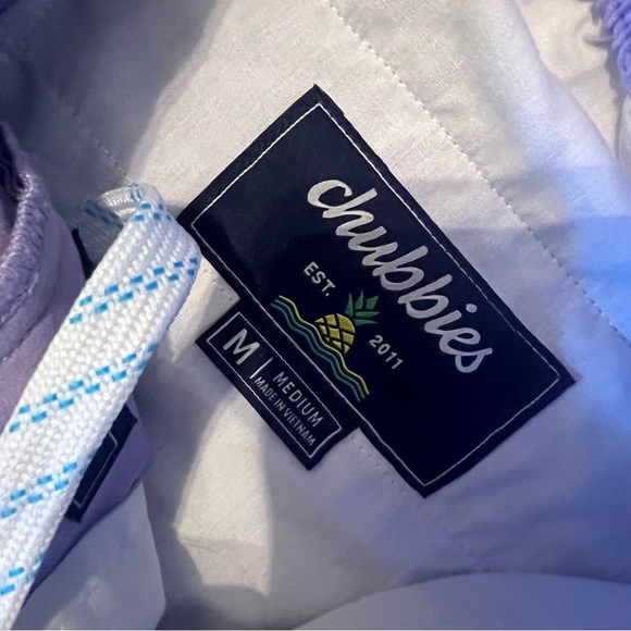 CHUBBIES Men’s Lilac Performance Shorts Size Medium EUC - Picture 3 of 6